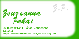 zsuzsanna pakai business card