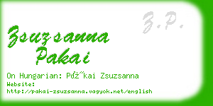 zsuzsanna pakai business card